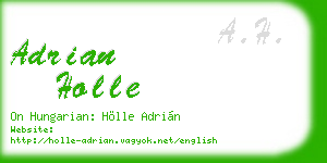adrian holle business card